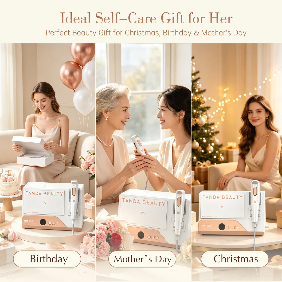 MYDEARGO Portable Facial Light Tool Device with Compound LED Light Technology for Home Daily Skin Care