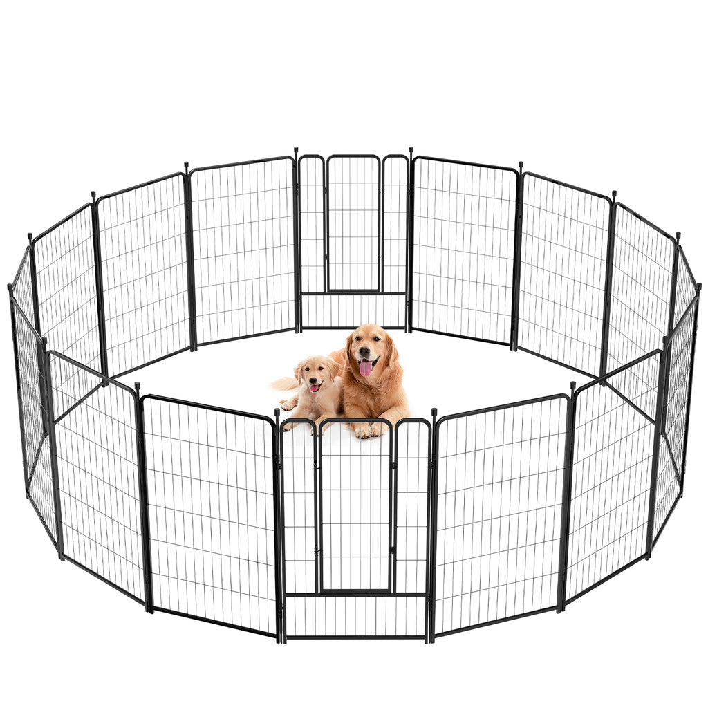 Mydeargo 45" Tall Metal Dog Pet Playpens for Outside Inside Exercise Run Relax, 16 Fence Panels