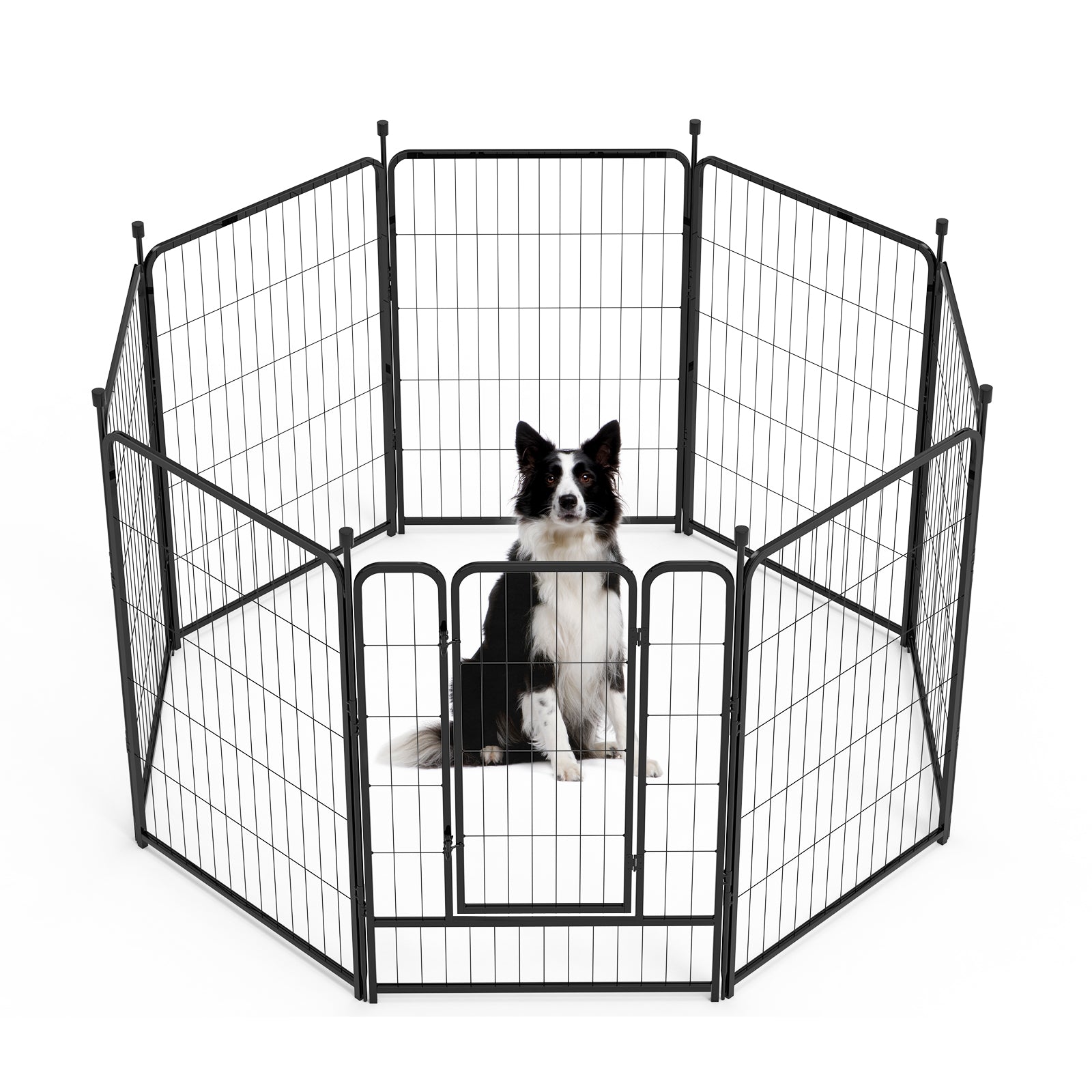 Mydeargo 40" Tall Metal Dog Pet Playpens for Outside Inside Exercise Run Relax, 8 Fence Panels