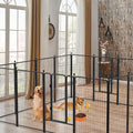 Mydeargo 45" Tall Metal Dog Pet Playpens for Outside Inside Exercise Run Relax, 16 Fence Panels