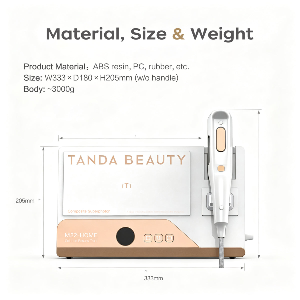 MYDEARGO Portable Facial Light Tool Device with Compound LED Light Technology for Home Daily Skin Care
