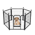 Mydeargo 24" Tall Metal Dog Pet Playpens for Outside Inside Exercise Run Relax, 6 Fence Panels